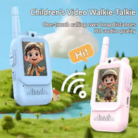 Kids Video Walkie Talkie Toys - 2-Pack, Long Range, No Internet Connection Required, with Camera, Suitable for Kids Ages 3-12, Great for Outdoor Play, Christmas Gif